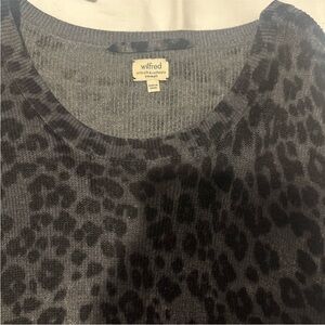 Wilfred Charcoal Animal Print Sweater